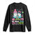Metastatic Breast Cancer Awareness Ghost Long Sleeve Shirt Halloween Green Teal Pink Ribbon - Wonder Print Shop