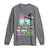 Metastatic Breast Cancer Awareness Ghost Long Sleeve Shirt Halloween Green Teal Pink Ribbon - Wonder Print Shop