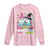 Metastatic Breast Cancer Awareness Ghost Long Sleeve Shirt Halloween Green Teal Pink Ribbon - Wonder Print Shop