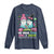 Metastatic Breast Cancer Awareness Ghost Long Sleeve Shirt Halloween Green Teal Pink Ribbon - Wonder Print Shop