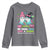 Metastatic Breast Cancer Awareness Ghost Youth Sweatshirt Halloween Green Teal Pink Ribbon - Wonder Print Shop