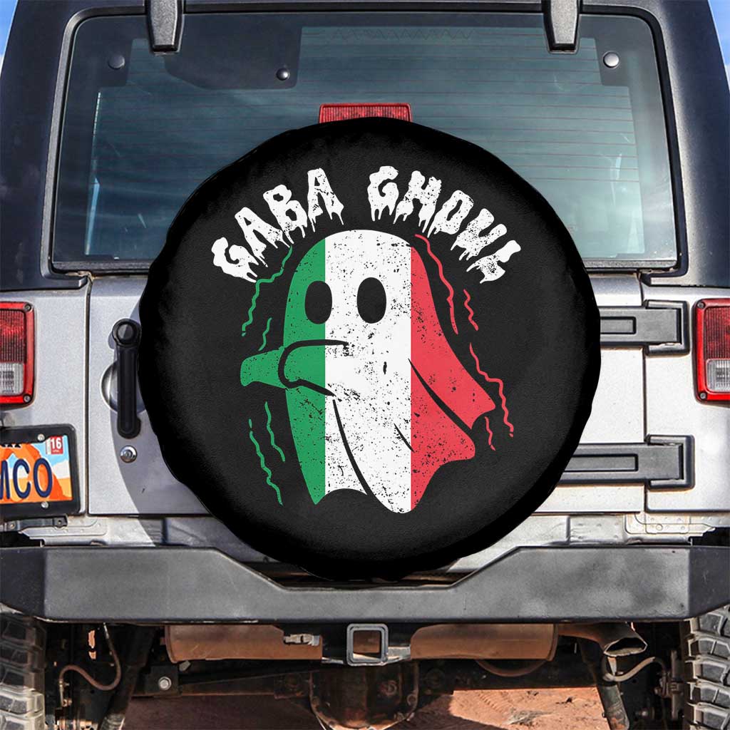 Gabagool Ghost Italian Spare Tire Cover Funny Halloween Costume Gaba Ghoul Pun - Wonder Print Shop