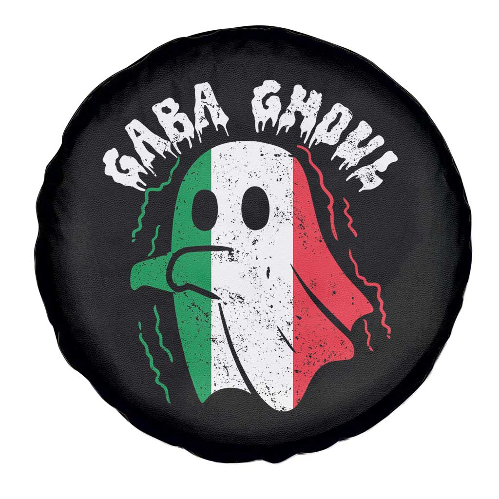 Gabagool Ghost Italian Spare Tire Cover Funny Halloween Costume Gaba Ghoul Pun - Wonder Print Shop