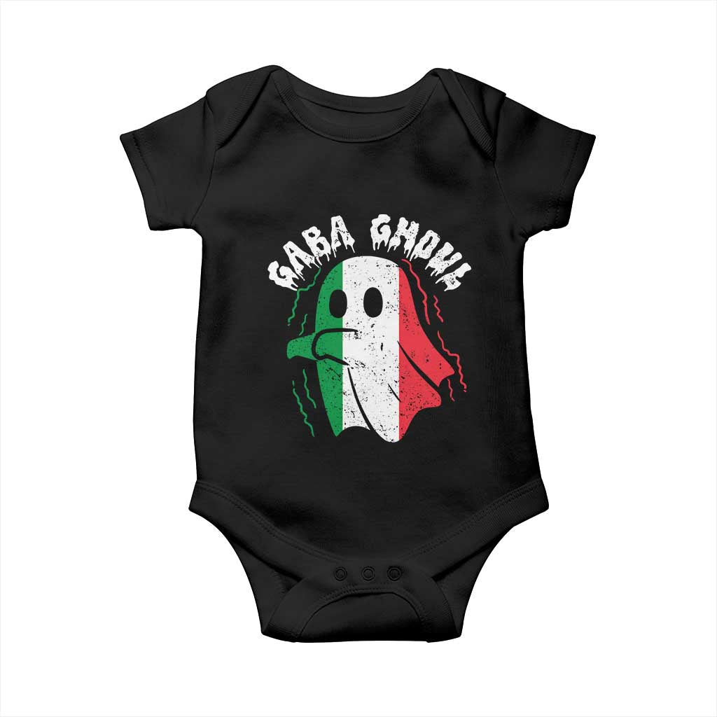 Gabagool Ghost Italian Baby Onesie Funny Halloween Costume Gaba Ghoul Pun - Wonder Print Shop