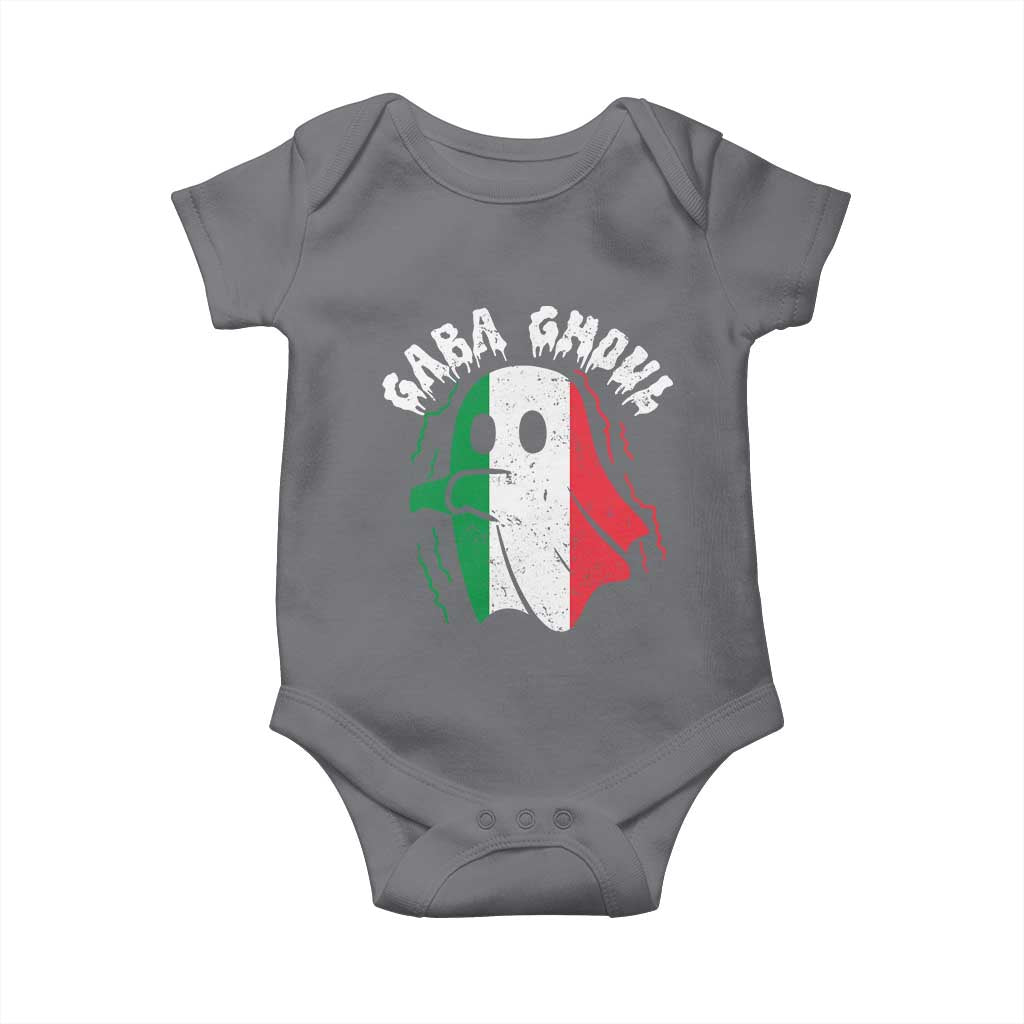 Gabagool Ghost Italian Baby Onesie Funny Halloween Costume Gaba Ghoul Pun - Wonder Print Shop