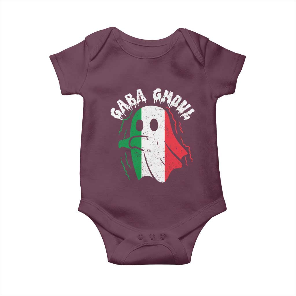 Gabagool Ghost Italian Baby Onesie Funny Halloween Costume Gaba Ghoul Pun - Wonder Print Shop