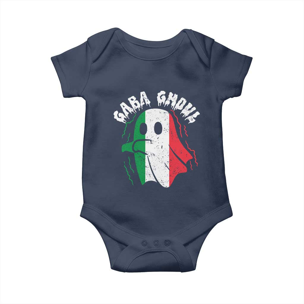 Gabagool Ghost Italian Baby Onesie Funny Halloween Costume Gaba Ghoul Pun - Wonder Print Shop