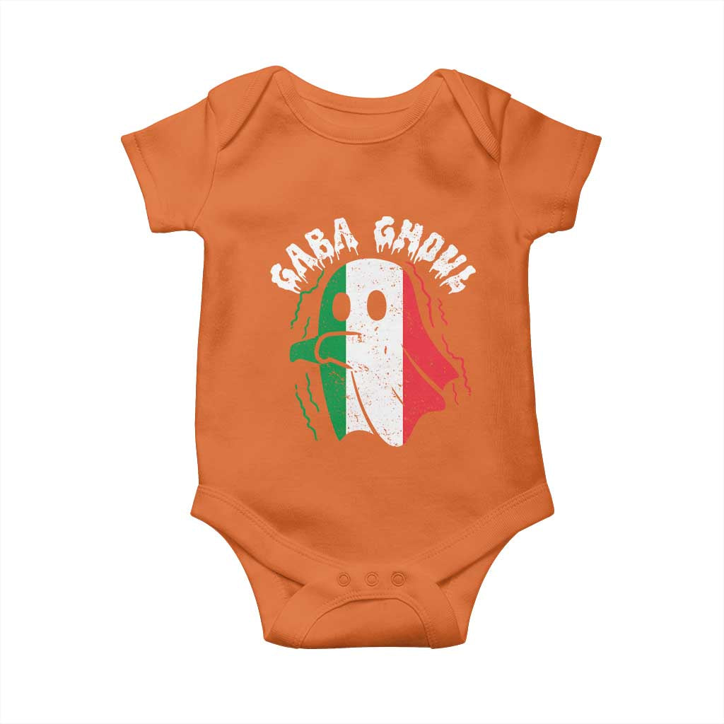 Gabagool Ghost Italian Baby Onesie Funny Halloween Costume Gaba Ghoul Pun - Wonder Print Shop