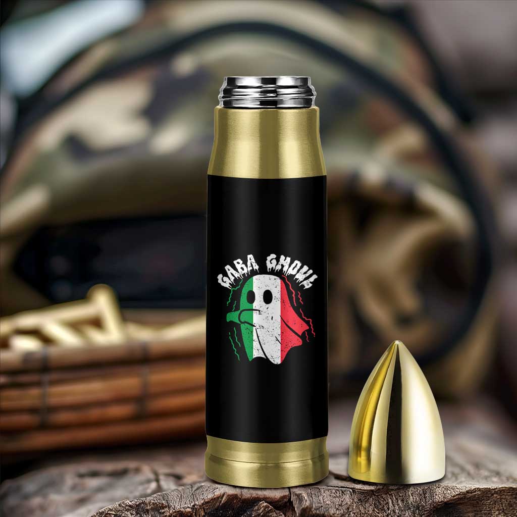 Gabagool Ghost Italian Bullet Tumbler Funny Halloween Costume Gaba Ghoul Pun - Wonder Print Shop