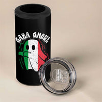 Gabagool Ghost Italian 4 in 1 Can Cooler Tumbler Funny Halloween Costume Gaba Ghoul Pun - Wonder Print Shop