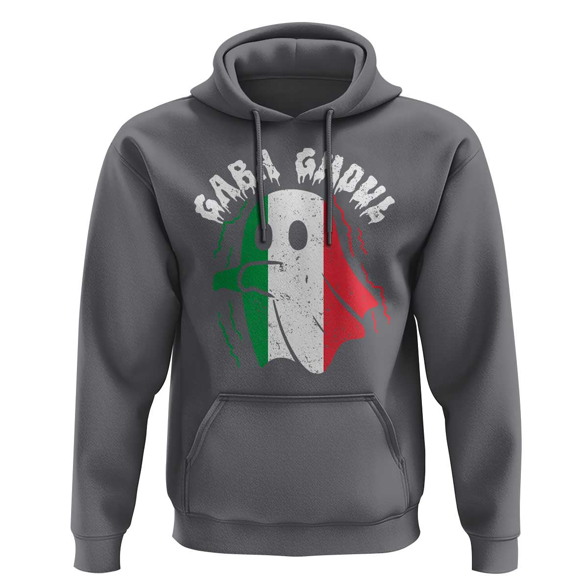 Gabagool Ghost Italian Hoodie Funny Halloween Costume Gaba Ghoul Pun - Wonder Print Shop