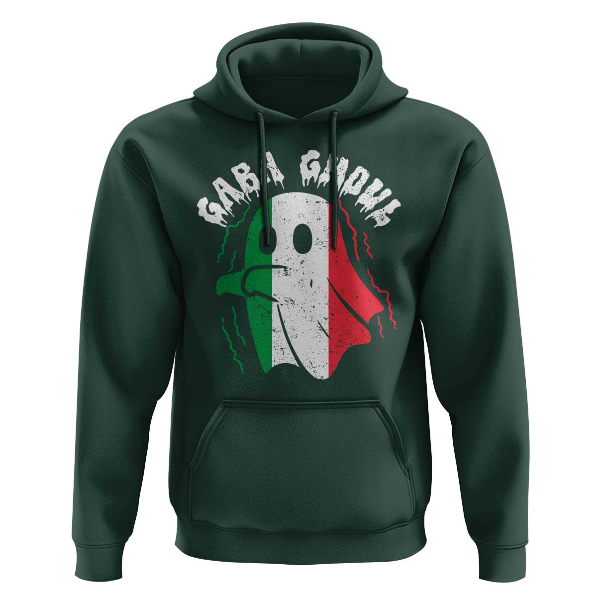 Gabagool Ghost Italian Hoodie Funny Halloween Costume Gaba Ghoul Pun - Wonder Print Shop