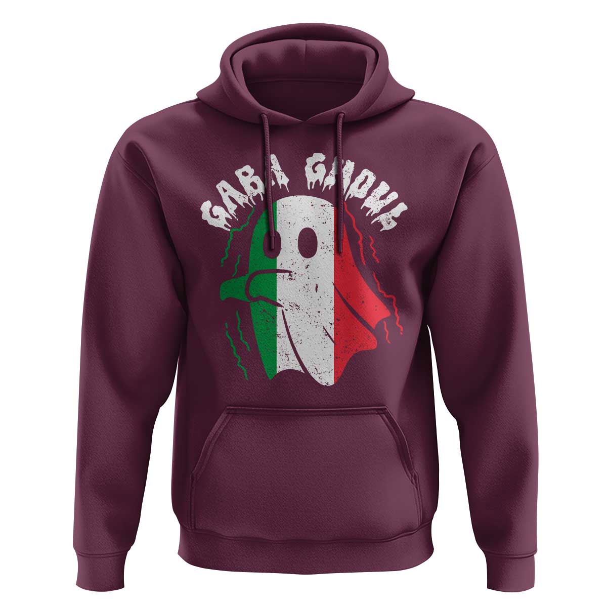 Gabagool Ghost Italian Hoodie Funny Halloween Costume Gaba Ghoul Pun - Wonder Print Shop