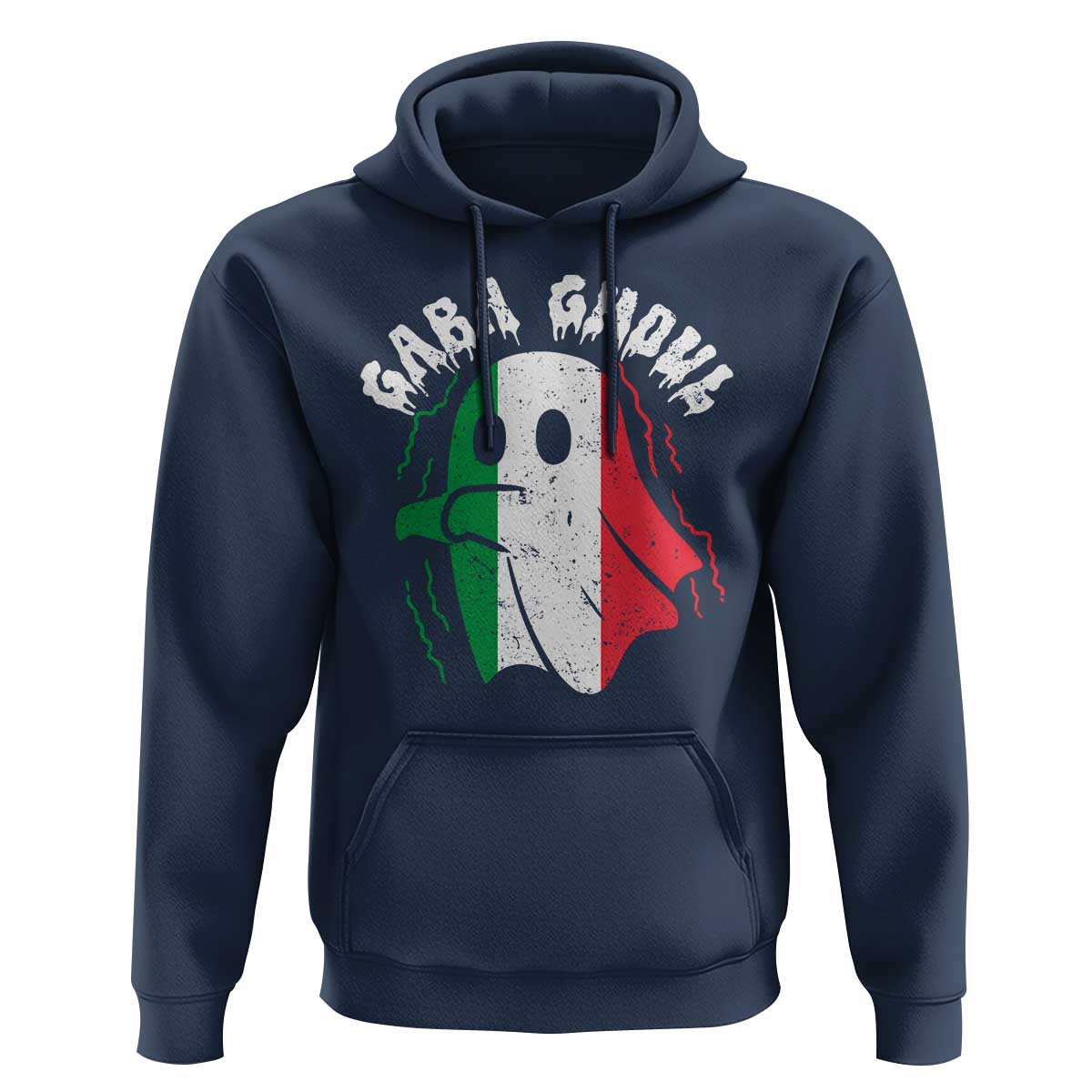Gabagool Ghost Italian Hoodie Funny Halloween Costume Gaba Ghoul Pun - Wonder Print Shop