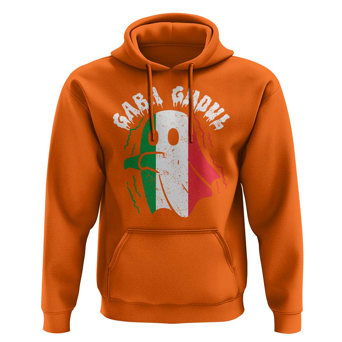 Gabagool Ghost Italian Hoodie Funny Halloween Costume Gaba Ghoul Pun - Wonder Print Shop