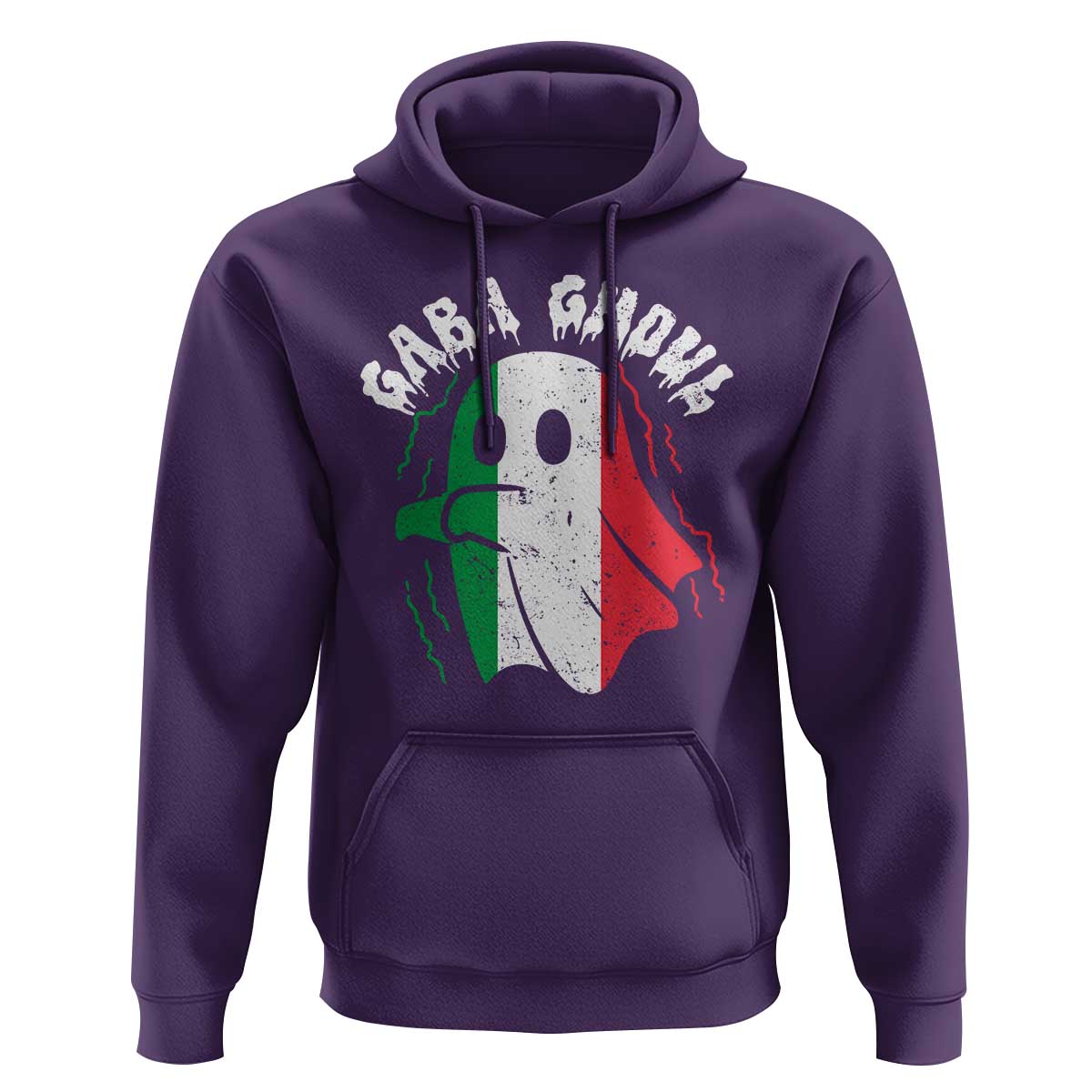 Gabagool Ghost Italian Hoodie Funny Halloween Costume Gaba Ghoul Pun - Wonder Print Shop