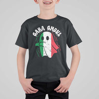 Gabagool Ghost Italian T Shirt For Kid Funny Halloween Costume Gaba Ghoul Pun - Wonder Print Shop