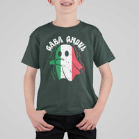 Gabagool Ghost Italian T Shirt For Kid Funny Halloween Costume Gaba Ghoul Pun - Wonder Print Shop