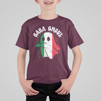 Gabagool Ghost Italian T Shirt For Kid Funny Halloween Costume Gaba Ghoul Pun - Wonder Print Shop