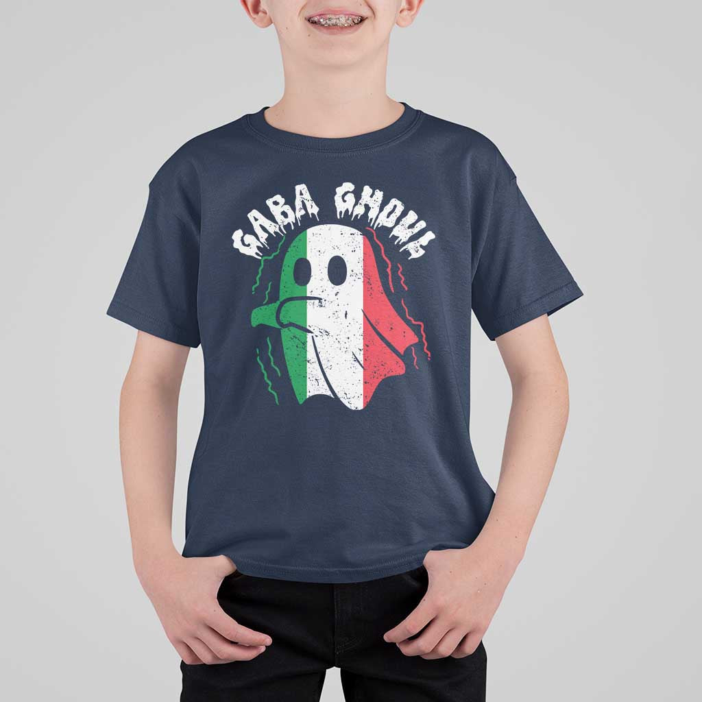 Gabagool Ghost Italian T Shirt For Kid Funny Halloween Costume Gaba Ghoul Pun - Wonder Print Shop