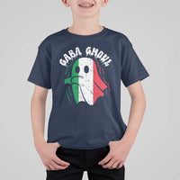 Gabagool Ghost Italian T Shirt For Kid Funny Halloween Costume Gaba Ghoul Pun - Wonder Print Shop