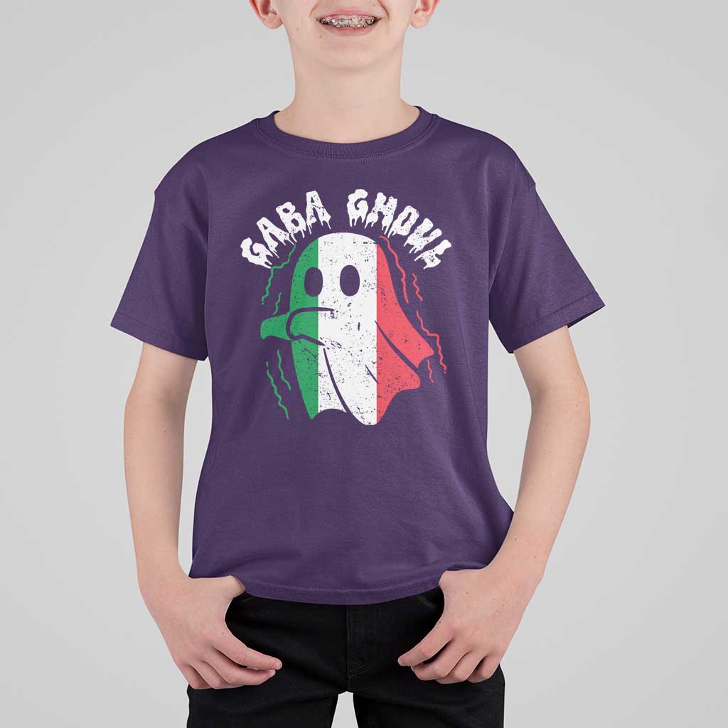Gabagool Ghost Italian T Shirt For Kid Funny Halloween Costume Gaba Ghoul Pun - Wonder Print Shop