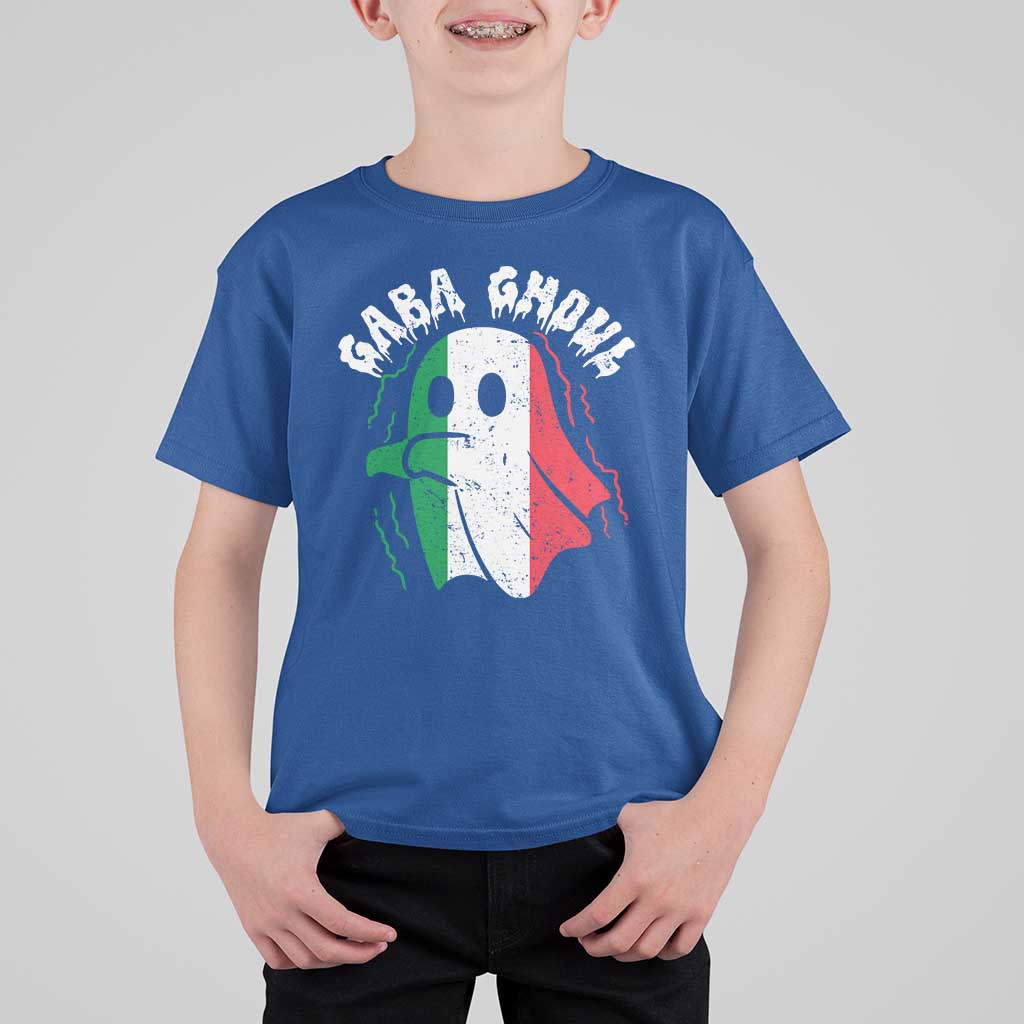 Gabagool Ghost Italian T Shirt For Kid Funny Halloween Costume Gaba Ghoul Pun - Wonder Print Shop