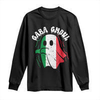 Gabagool Ghost Italian Long Sleeve Shirt Funny Halloween Costume Gaba Ghoul Pun - Wonder Print Shop