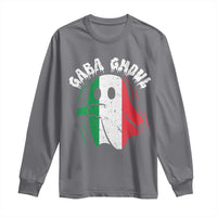 Gabagool Ghost Italian Long Sleeve Shirt Funny Halloween Costume Gaba Ghoul Pun - Wonder Print Shop