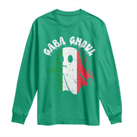 Gabagool Ghost Italian Long Sleeve Shirt Funny Halloween Costume Gaba Ghoul Pun - Wonder Print Shop