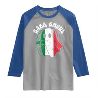 Gabagool Ghost Italian Raglan Shirt Funny Halloween Costume Gaba Ghoul Pun - Wonder Print Shop
