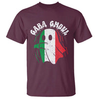 Gabagool Ghost Italian T Shirt Funny Halloween Costume Gaba Ghoul Pun - Wonder Print Shop
