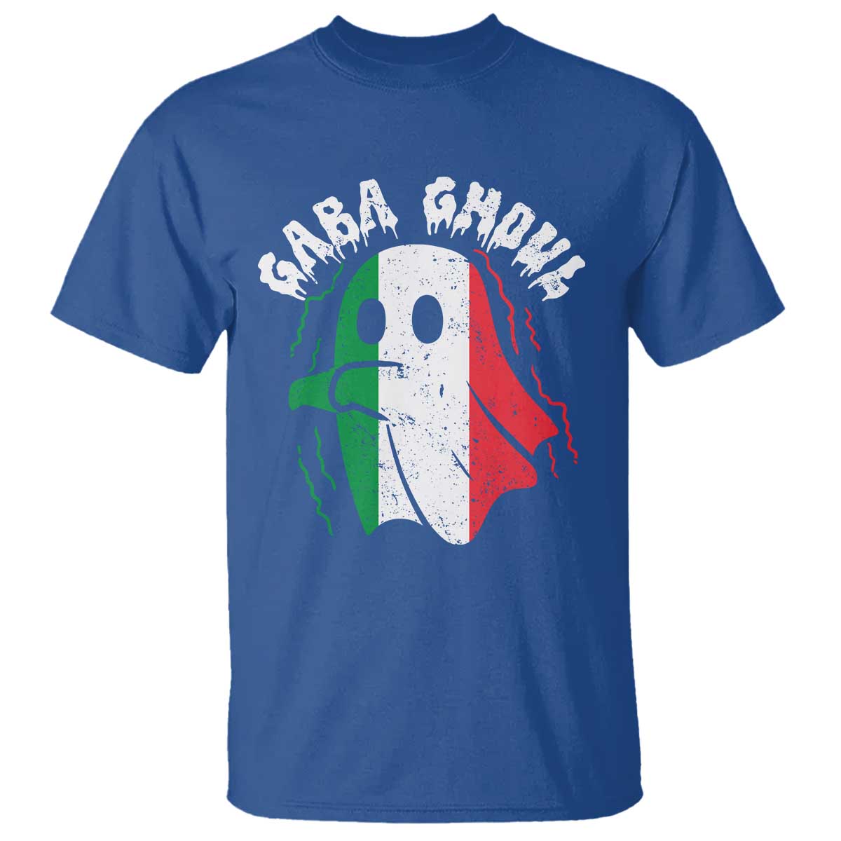 Gabagool Ghost Italian T Shirt Funny Halloween Costume Gaba Ghoul Pun - Wonder Print Shop
