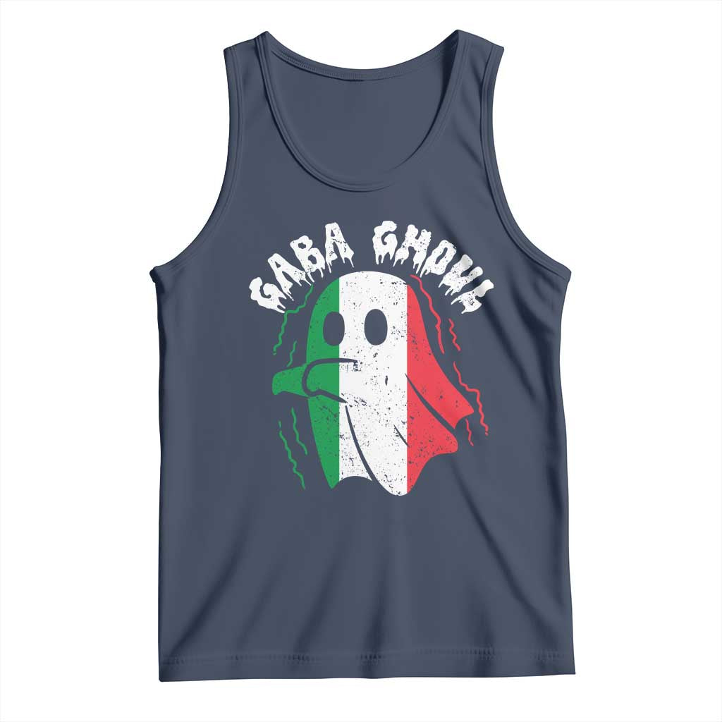 Gabagool Ghost Italian Tank Top Funny Halloween Costume Gaba Ghoul Pun - Wonder Print Shop