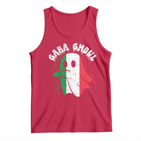 Gabagool Ghost Italian Tank Top Funny Halloween Costume Gaba Ghoul Pun - Wonder Print Shop
