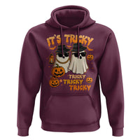 Funny Ghost Hoodie It's Tricky Tricky Tricky 90s Nostalgia Halloween Costume - Wonder Print Shop