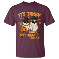 Funny Ghost T Shirt It's Tricky Tricky Tricky 90s Nostalgia Halloween Costume - Wonder Print Shop