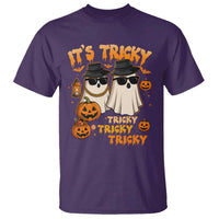 Funny Ghost T Shirt It's Tricky Tricky Tricky 90s Nostalgia Halloween Costume - Wonder Print Shop