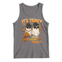 Funny Ghost Tank Top It's Tricky Tricky Tricky 90s Nostalgia Halloween Costume - Wonder Print Shop