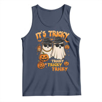 Funny Ghost Tank Top It's Tricky Tricky Tricky 90s Nostalgia Halloween Costume - Wonder Print Shop