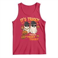 Funny Ghost Tank Top It's Tricky Tricky Tricky 90s Nostalgia Halloween Costume - Wonder Print Shop