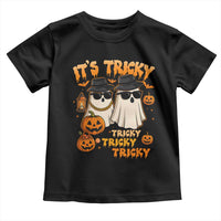 Funny Ghost Toddler T Shirt It's Tricky Tricky Tricky 90s Nostalgia Halloween Costume - Wonder Print Shop