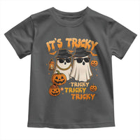 Funny Ghost Toddler T Shirt It's Tricky Tricky Tricky 90s Nostalgia Halloween Costume - Wonder Print Shop