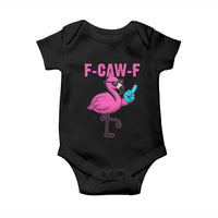 Funny F-Caw-F Flamingo Baby Onesie Adult Humor - Wonder Print Shop