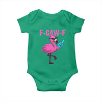 Funny F-Caw-F Flamingo Baby Onesie Adult Humor - Wonder Print Shop