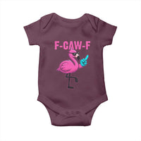 Funny F-Caw-F Flamingo Baby Onesie Adult Humor - Wonder Print Shop
