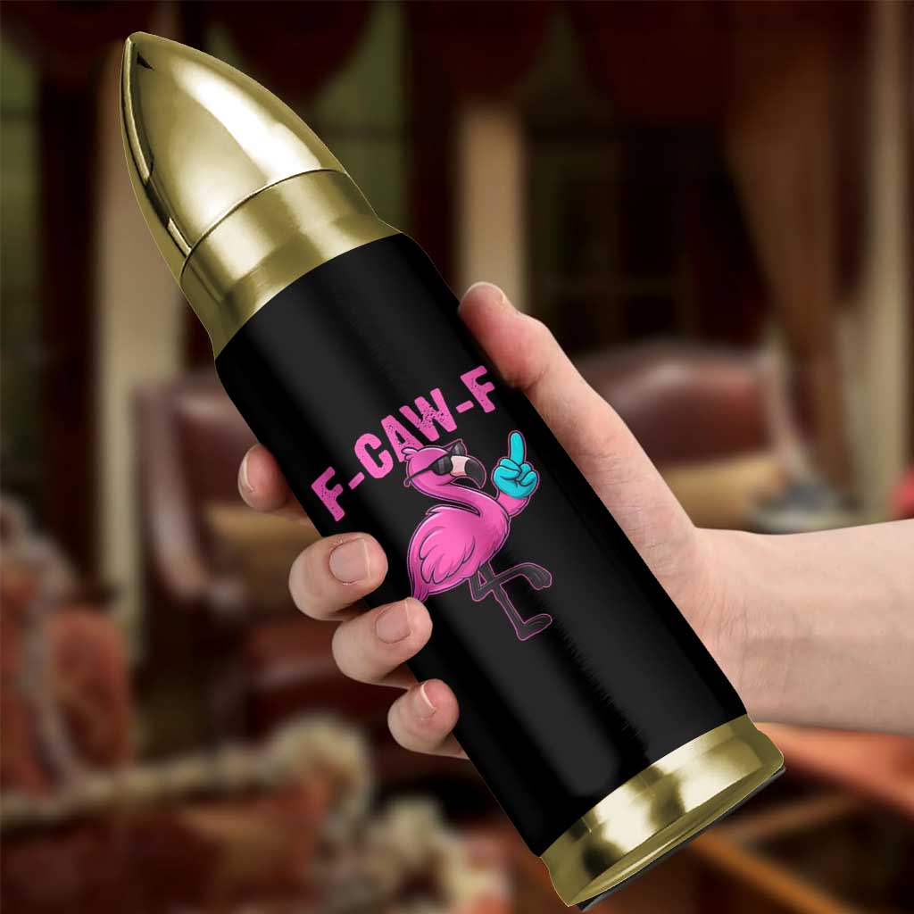 Funny F-Caw-F Flamingo Bullet Tumbler Adult Humor - Wonder Print Shop