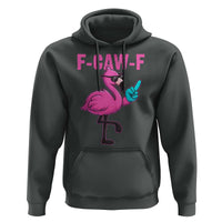 Funny F-Caw-F Flamingo Hoodie Adult Humor - Wonder Print Shop