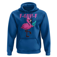 Funny F-Caw-F Flamingo Hoodie Adult Humor - Wonder Print Shop