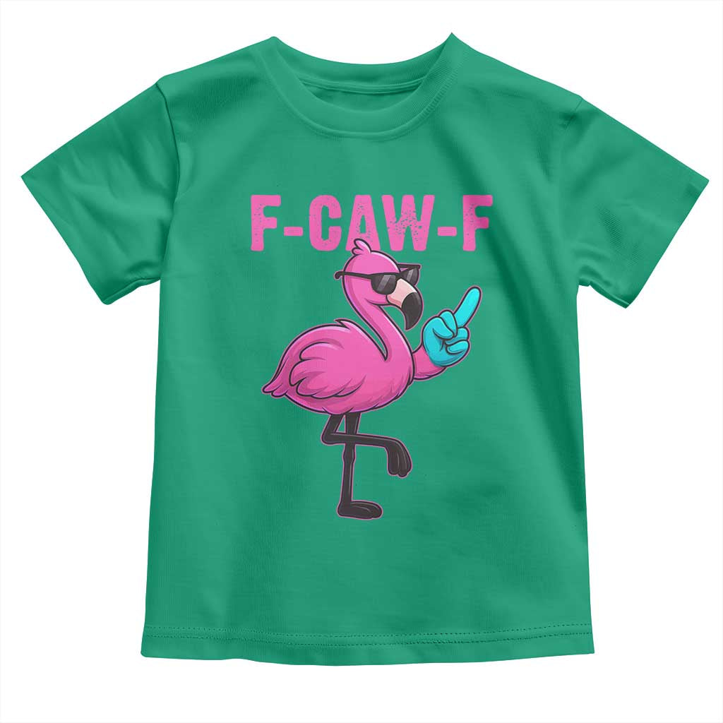 Funny F-Caw-F Flamingo Toddler T Shirt Adult Humor - Wonder Print Shop